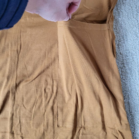 Women’s Deep Self Loose Casual V-Neck Sleeveless Jumpsuit – Rust – Size M – NWT - Picture 5 of 9